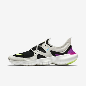 Nike Free RN 5.0 - Férfi Futócipő - Fehér/Fekete/Kék